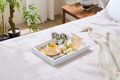 16"x12" Serving Trays with Handles, wood serving tray table decor