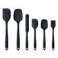 Silicone Spatula Set 6 Piece Kitchen Utensils for Cooking Baking and Mixing Heat Resistant Non Stick Rubber Spatula with 480 Degrees Fahrenheit Heat Resistant