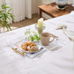 Large Clear Acrylic Serving Tray with Gold Handles Decorative Tray Organizer (12x16 Inches)