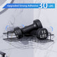 Corner Shower Caddy, 2 Pack Adhesive Shower Corner Organizer Shelves, No Drilling Stainless Steel Shower Storage Rack for Bathroom, Dorm and Kitchen, Black