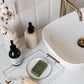 Large Clear Acrylic Serving Tray with Gold Handles Decorative Tray Organizer (12x16 Inches)