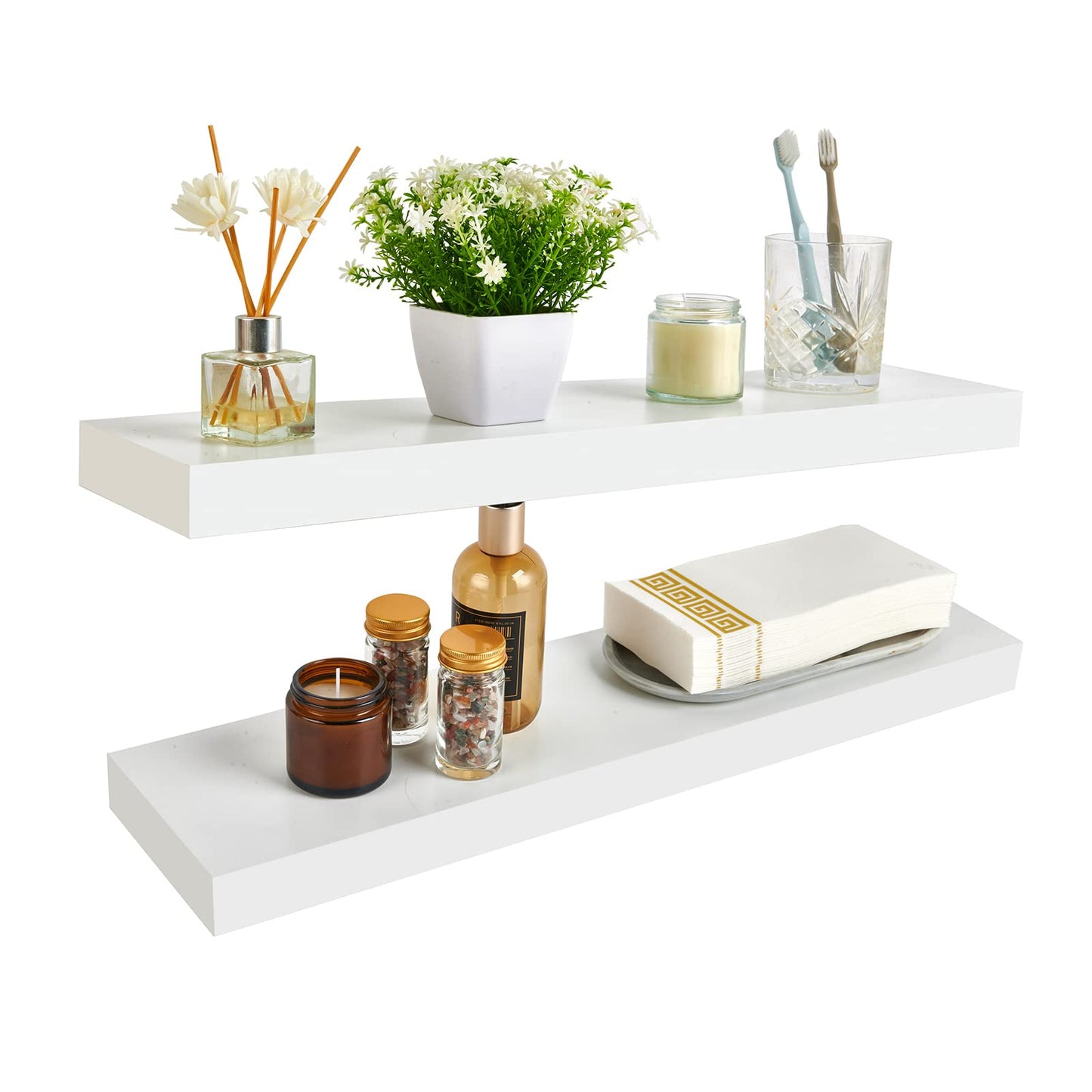 Floating Shelves White MDF