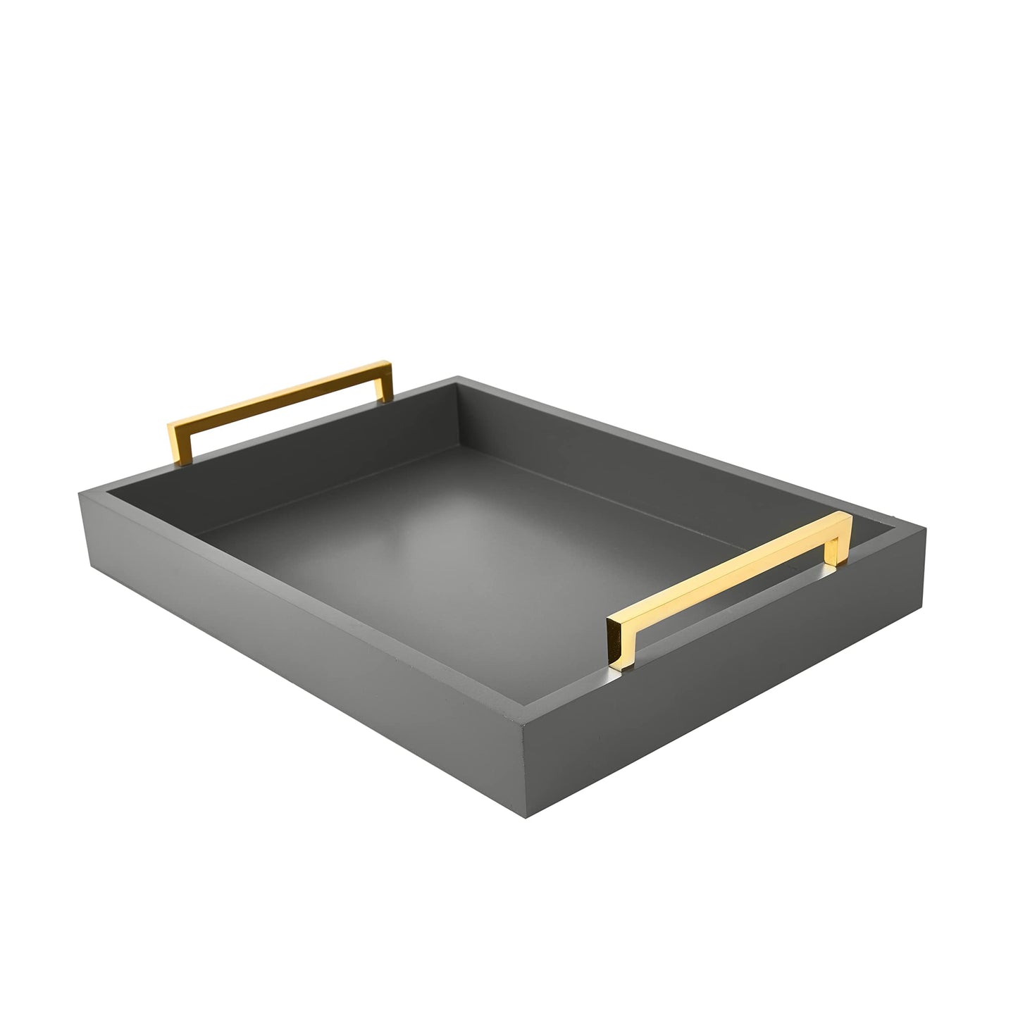 16"x12" Serving Trays with Handles, Grey