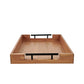 16"x12" Wooden Serving Tray,Built-in Metal Handle