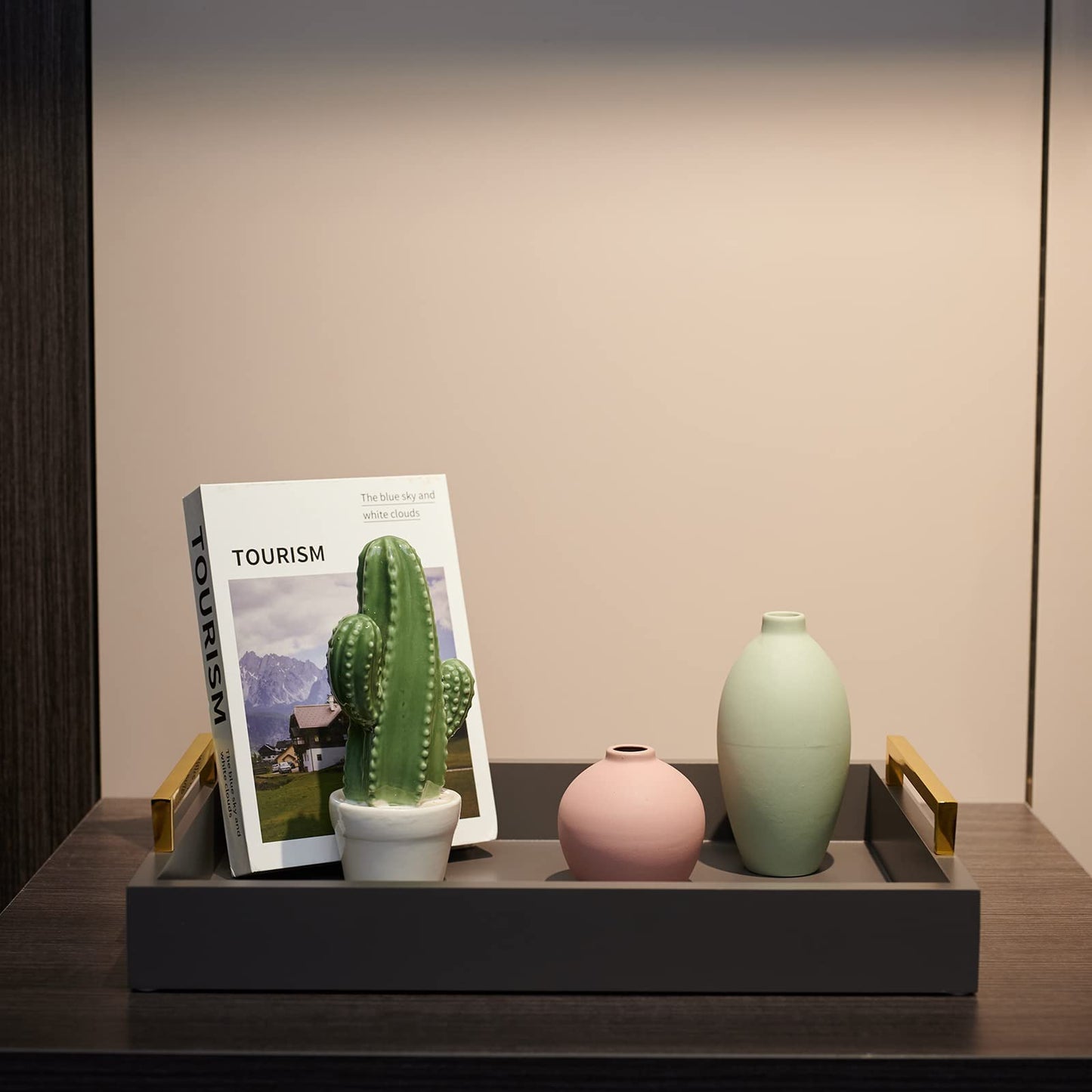 16"x12" Serving Trays with Handles, Grey