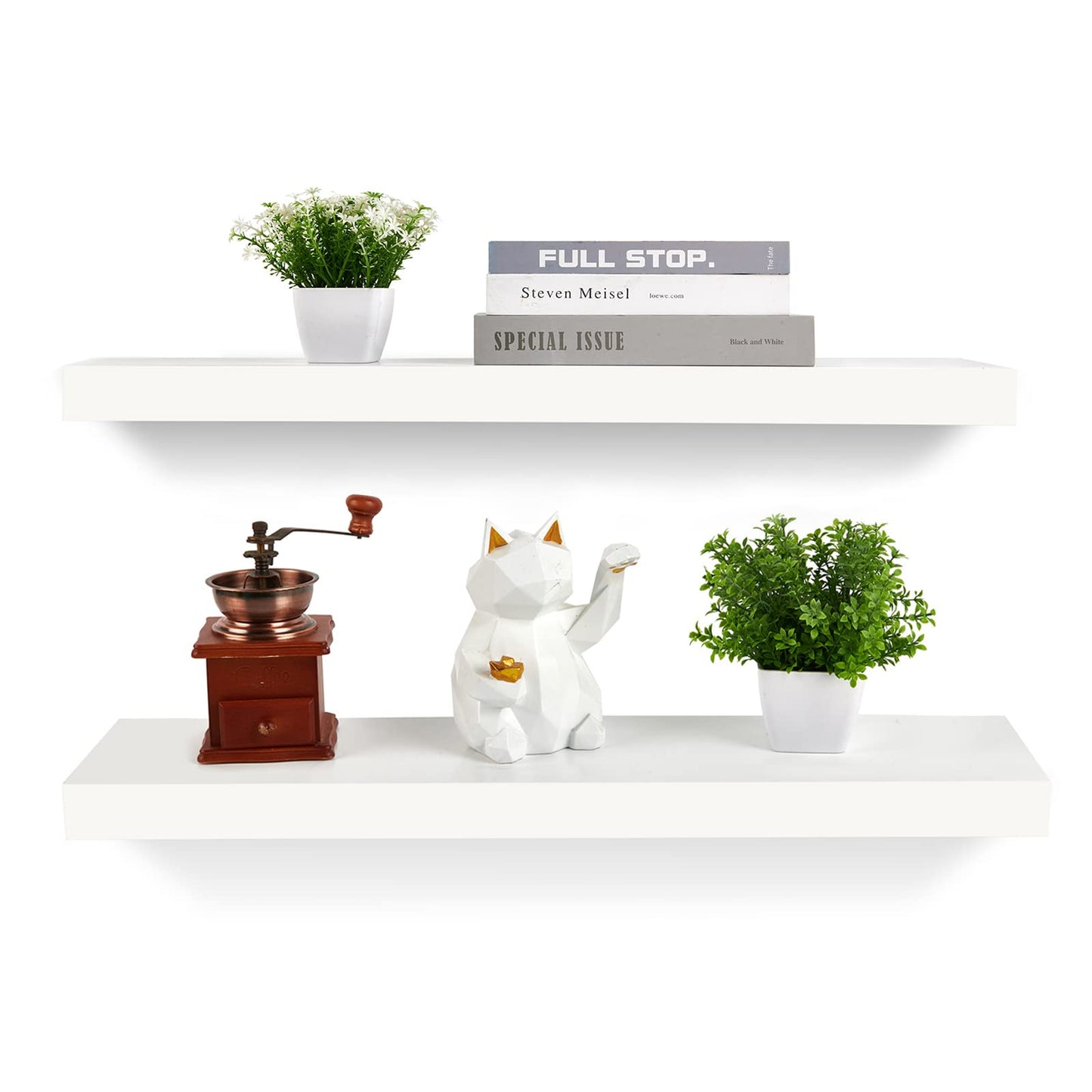 Floating Shelves White MDF